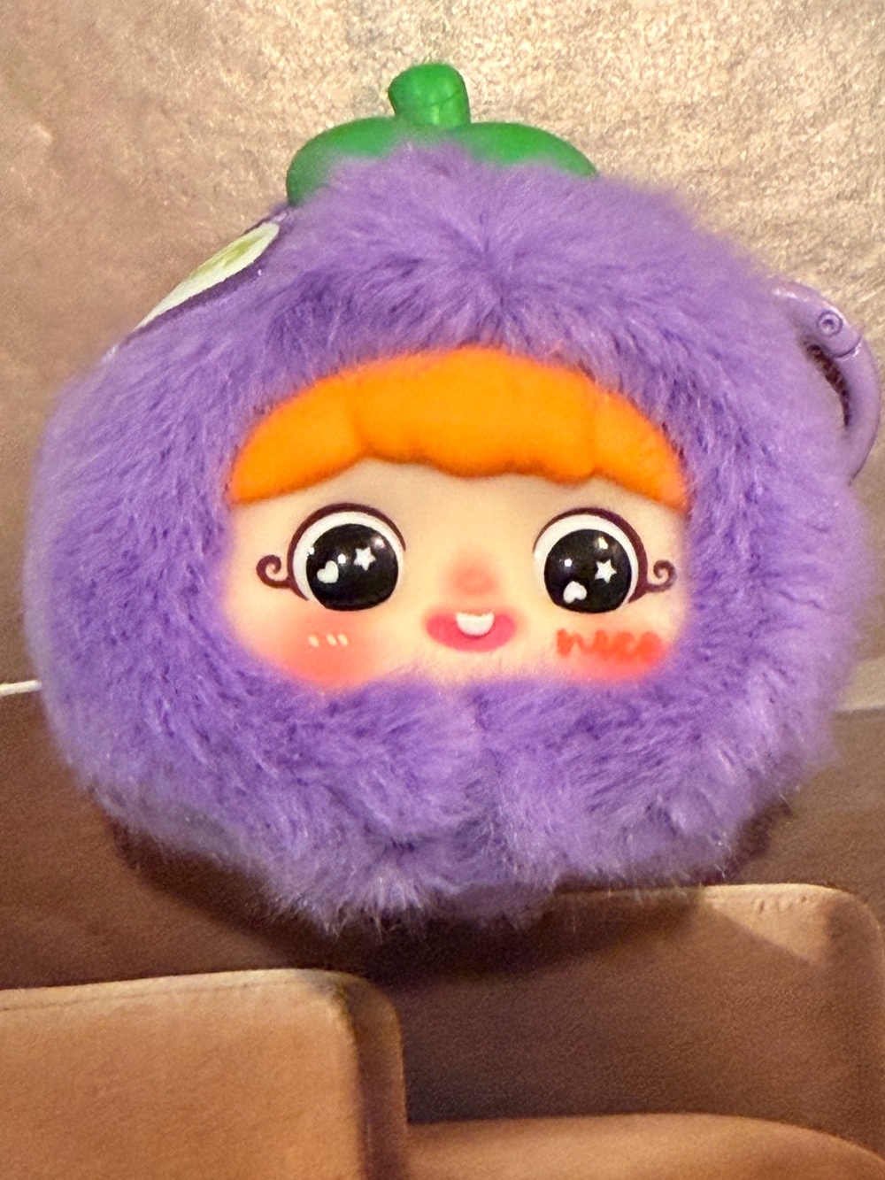 YAYA Fun Fruit Plush Pendant Bag Charm (Purple Mangosteens) 💜💜💜